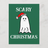Beängstigender Weihnachtsgast Postkarte (Vorderseite)
