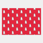 Beängstigender Weihnachtsgeister mit Weihnachtsman Geschenkpapier Set (Vorderseite 3)