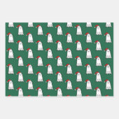 Beängstigender Weihnachtsgeister mit Weihnachtsman Geschenkpapier Set (Vorderseite 2)