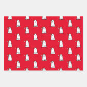 Beängstigender Weihnachtsgeister mit Weihnachtsman Geschenkpapier Set (Vorderseite)