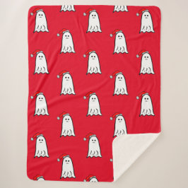 Beängstigender Weihnachtsgeister mit Weihnachtsman Sherpadecke