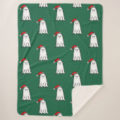 Beängstigender Weihnachtsgeister mit Weihnachtsman Sherpadecke (Vorderseite)