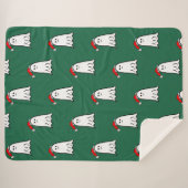 Beängstigender Weihnachtsgeister mit Weihnachtsman Sherpadecke (Vorderseite (Horizontal))