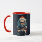 Beängstigender Weihnachtsmann Tasse (Links)