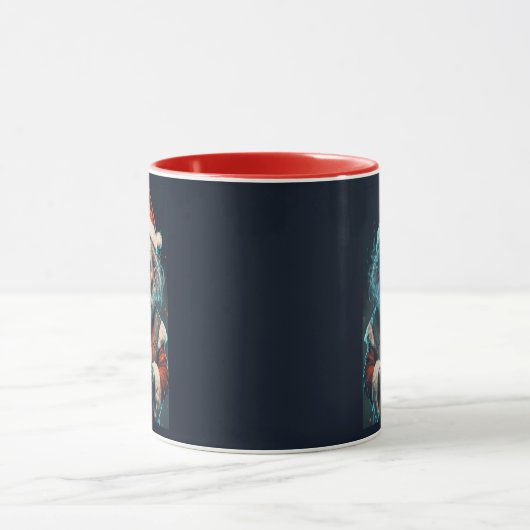 Beängstigender Weihnachtsmann Tasse (Zentrum)