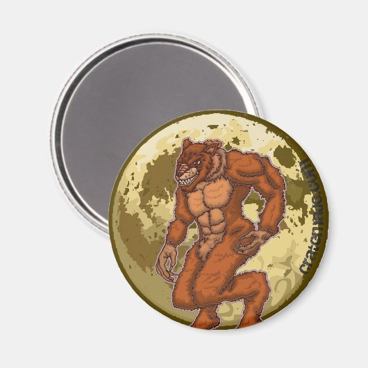 Beängstigender Werewolf-Moon-Magnet Magnet (Vorderseite/Rückseite)