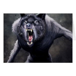 beängstigender Werwolf