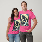 Beängstigender Werwolf auf dem Mond T-Shirt (Unisex)