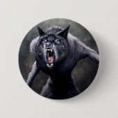 beängstigender Werwolf Button (Vorderseite)
