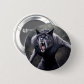 beängstigender Werwolf Button (Vorne & Hinten)