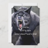 beängstigender Werwolf Einladung (Rückseite)