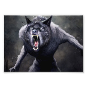 beängstigender Werwolf Fotodruck