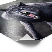 beängstigender Werwolf Fotodruck (Ecke)