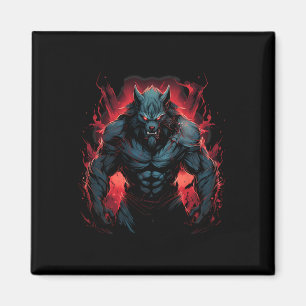 Beängstigender Werwolf Full Moon Halloween Kostüm Magnet