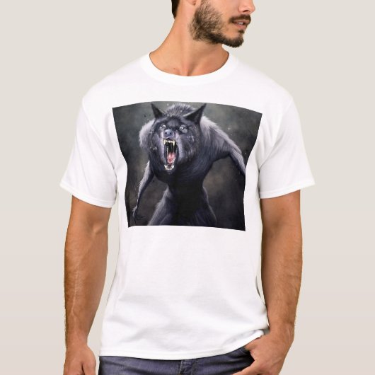beängstigender Werwolf T-Shirt (Vorderseite)