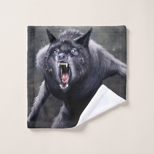 beängstigender Werwolf Waschlappen (Waschlappen)