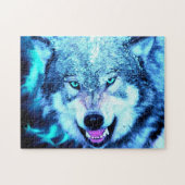Beängstigender Wolf Puzzle (Horizontal)