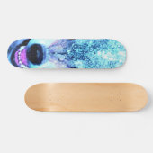 Beängstigender Wolf Skateboard (Horizontal)