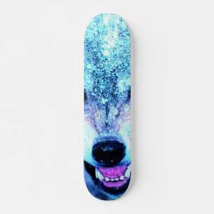 Beängstigender Wolf Skateboard