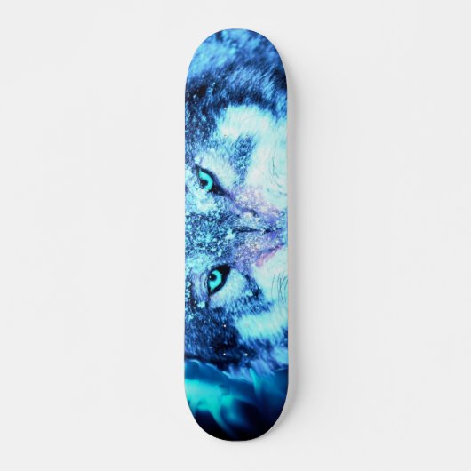 Beängstigender Wolf Skateboard (Vorne)