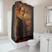 Beängstigender Zirkus Clown Duschvorhang (Beispiel)