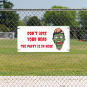 Beängstigender Zombie Halloween-Themenbanner Banner (Insitu)