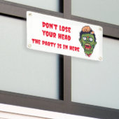 Beängstigender Zombie Halloween-Themenbanner Banner (Äußeres Gebäude)