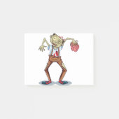 Beängstigender Zombie Post-it Klebezettel (Vorderseite)