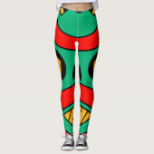 Beängstigendes afrikanisches Stammesgebiet Leggings (Vorderseite)