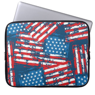 Beängstigendes amerikanisches Muster Laptopschutzhülle