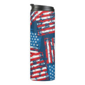 Beängstigendes amerikanisches Muster Thermosbecher (Nach rechts gedreht)