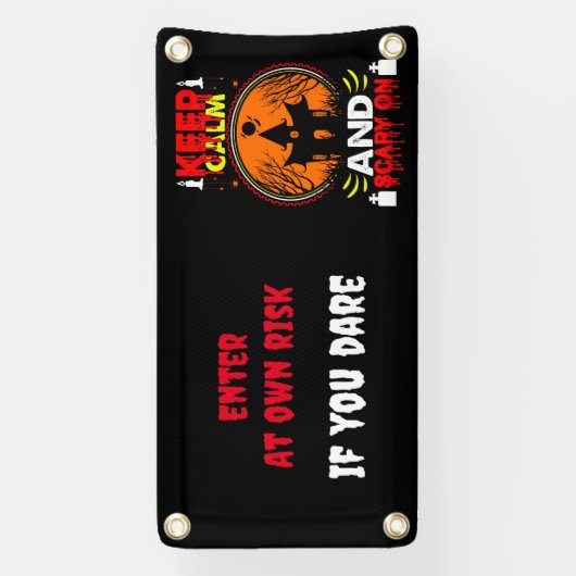 Beängstigendes, anpassbares Halloween-Banner Banner (Vertikal)