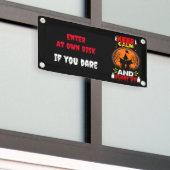 Beängstigendes, anpassbares Halloween-Banner Banner (Äußeres Gebäude)