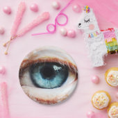 Beängstigendes Auge / Halloween blaues Auge / spoo Pappteller (Party)