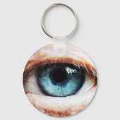 Beängstigendes Auge / Halloween blaues Auge / spoo Schlüsselanhänger (Vorderseite)