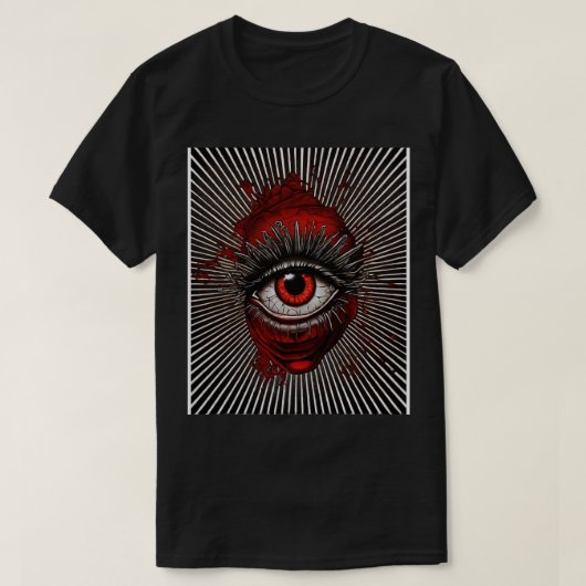 beängstigendes Auge T-Shirt (Design vorne)