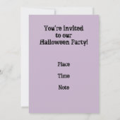 Beängstigendes Bat Tree Halloween-Party Einladung (Rückseite)