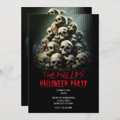 Beängstigendes Bild des Halloween-Party "Schreie S Einladung (Vorne/Hinten)