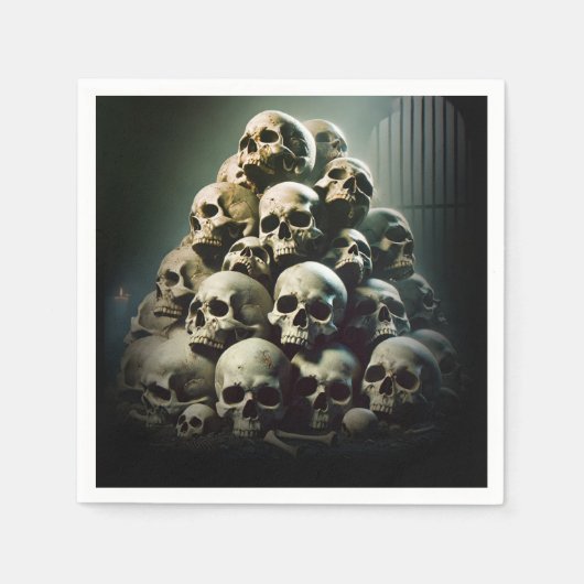 Beängstigendes Bild des Halloween-Party "Schreie S Serviette (Vorderseite)