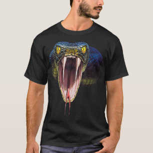 Beängstigendes Black Mamba Schlange Halloween Kos T-Shirt