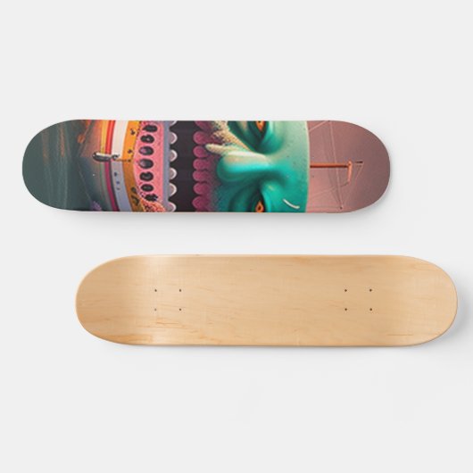 Beängstigendes Boot Skateboard (Horizontal)