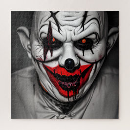 Beängstigendes Böse lächelt Clown Puzzle