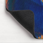 Beängstigendes Cat Blue Mousepad (Ecke)