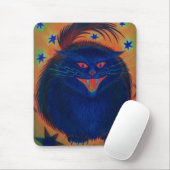 Beängstigendes Cat Blue Mousepad (Mit Mouse)