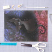 Beängstigendes Cat Halloween Dekoupage Tissue Pape Seidenpapier (Handwerk)