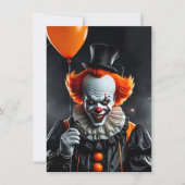 Beängstigendes Clown Holding Balloons Halloween-Pa (Vorderseite)