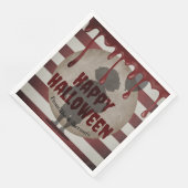 Beängstigendes Clown-Schattenkrebskarneval Hallowe Serviette (Ecke)