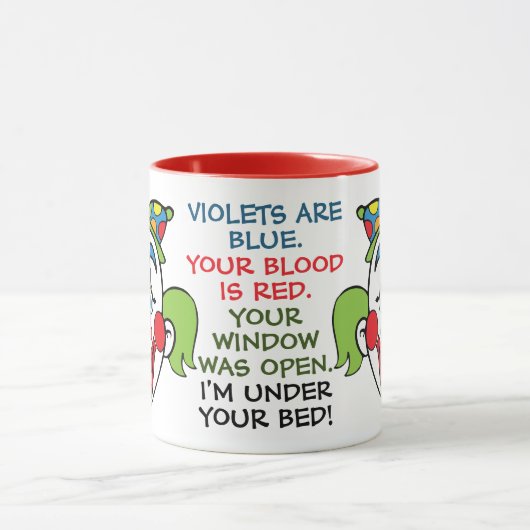 Beängstigendes Clowngedicht Tasse (Zentrum)