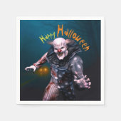 Beängstigendes Clownpapier-Platte für  Halloween-H Serviette (Vorderseite)