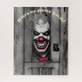 Beängstigendes Clownportrait mit benutzerdefiniert Puzzle